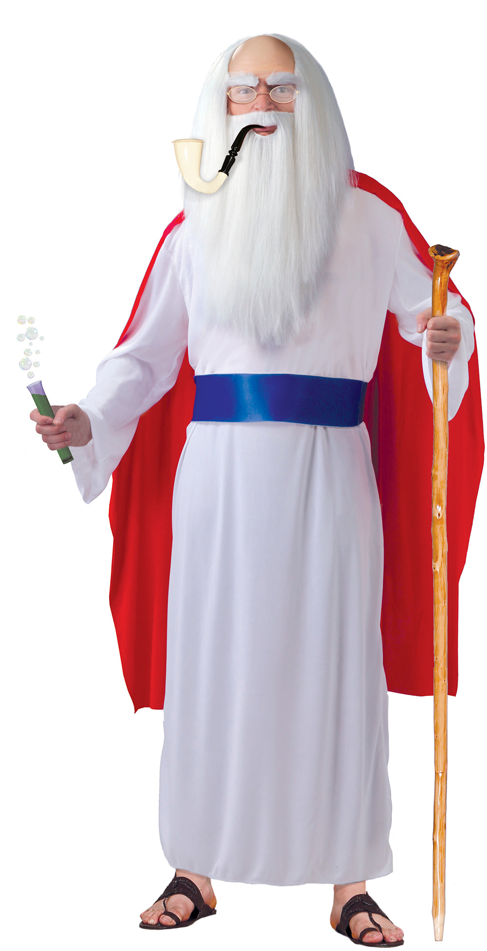 GP84864 – Gallischer Druide Kostüm Karneval – Größe: 48 - 50 (M) – Farbe: Weiß