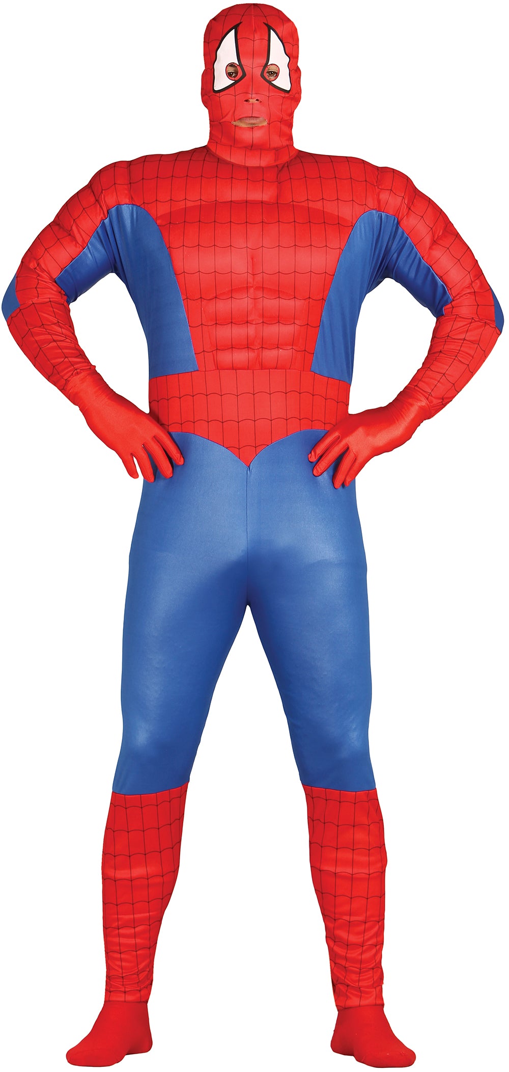 GP80797 – Superheld Maske Abenteuerfigur Comicheld – Größe: 48 - 50 (M) – Farbe: Rot