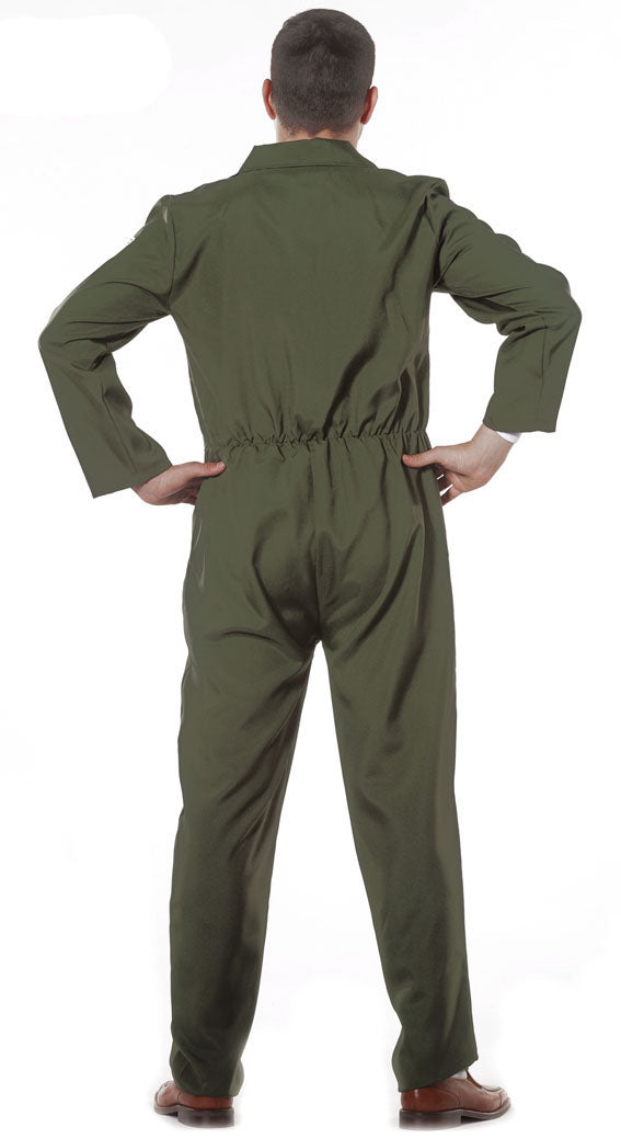 GP80803 – Pilot Abenteurer Filmheld Military – Größe: 48 - 50 (M) – Farbe: Grün