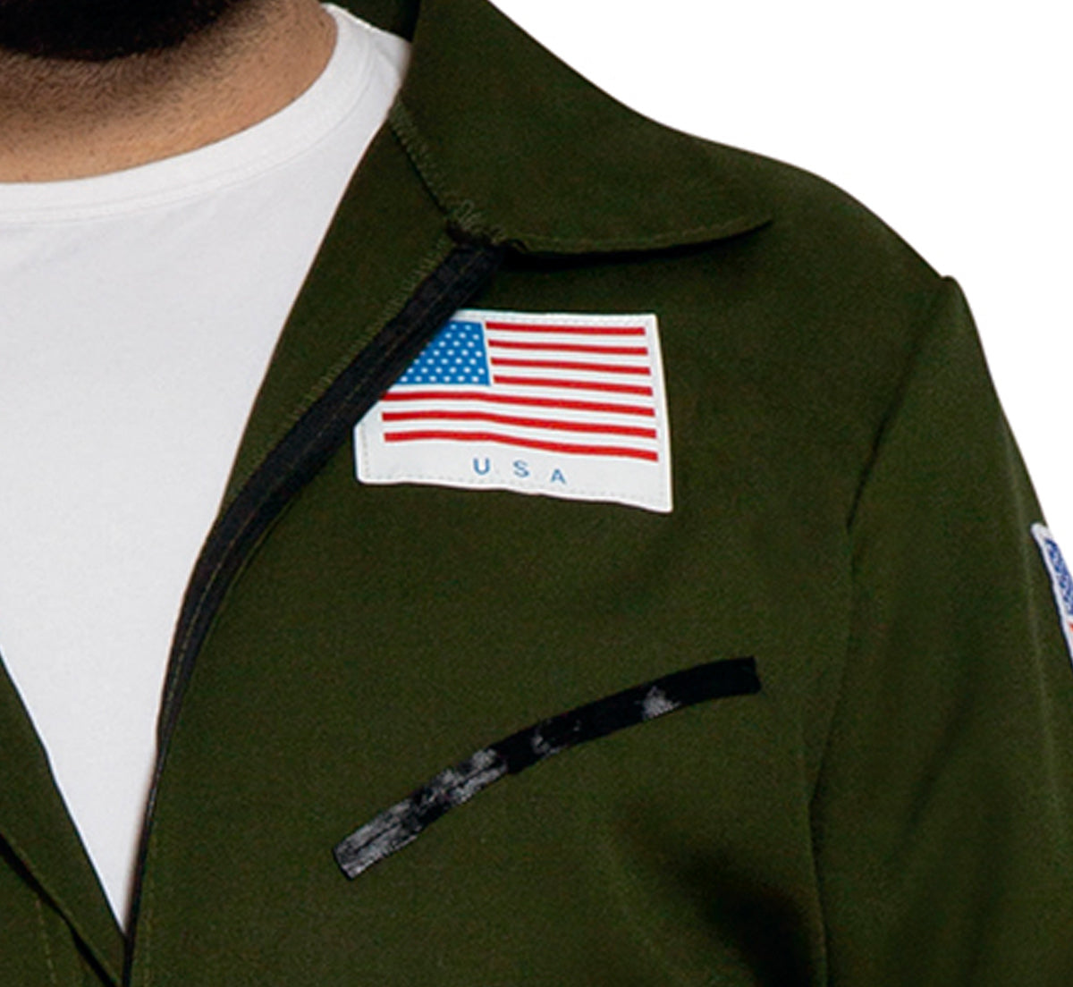 GP80803 – Pilot Abenteurer Filmheld Military – Größe: 54 - 56 (XL) – Farbe: Grün
