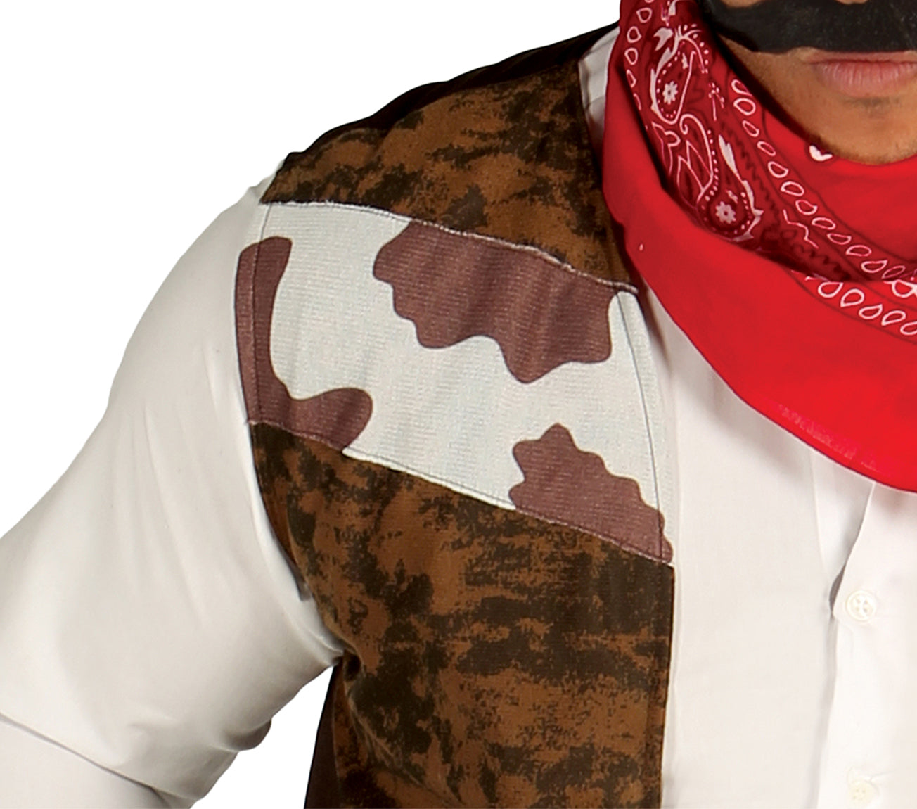GP80824 – Cowboy Abenteuer Wildwest Kostüm Karneval – Größe: 48 - 50 (M), 54 - 56 (XL) – Farbe: Braun