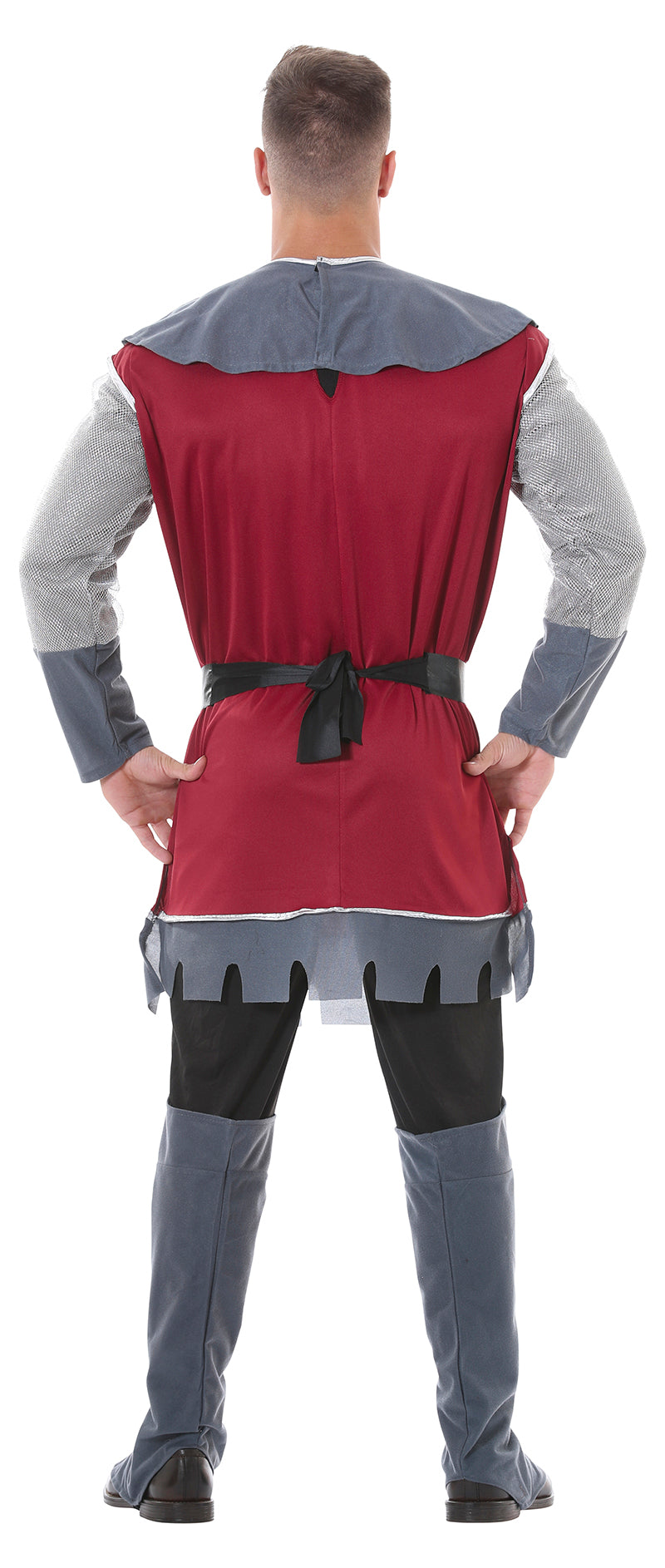 GP80831 – Ritter Kostüm Mittelalter Krieger Tradition – Größe: 48 - 50 (M), 54 - 56 (XL) – Farbe: Grau