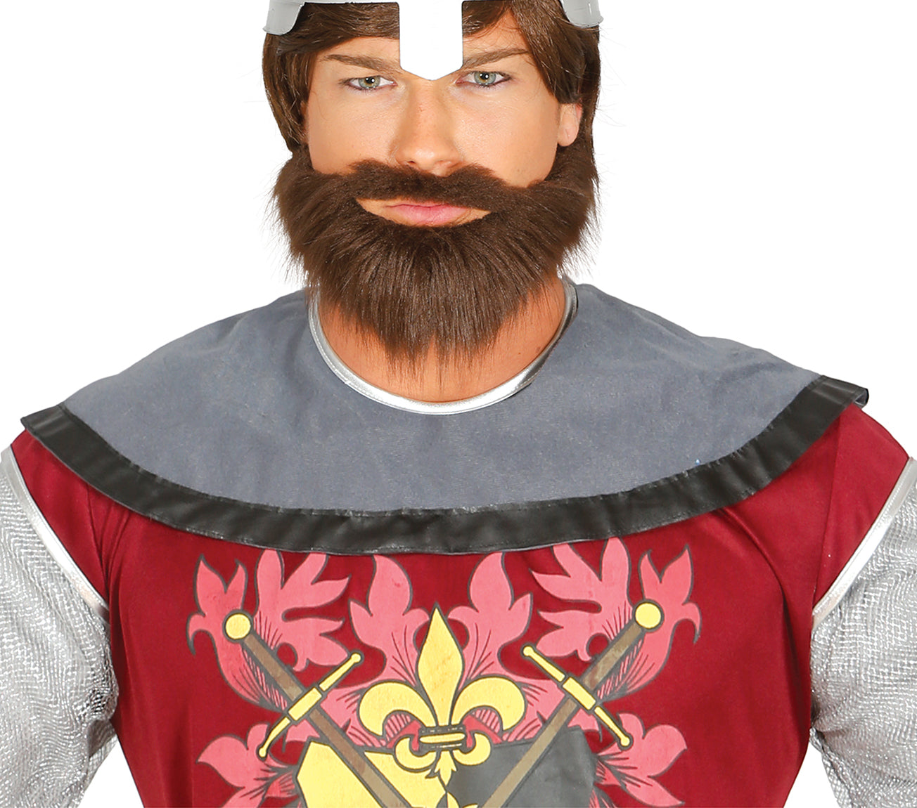 GP80831 – Ritter Kostüm Mittelalter Krieger Tradition – Größe: 48 - 50 (M), 54 - 56 (XL) – Farbe: Grau