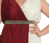 GP80853 – Römische Göttin Toga Kostüm Karneval – Größe: 44 - 46 (XL) – Farbe: Rot