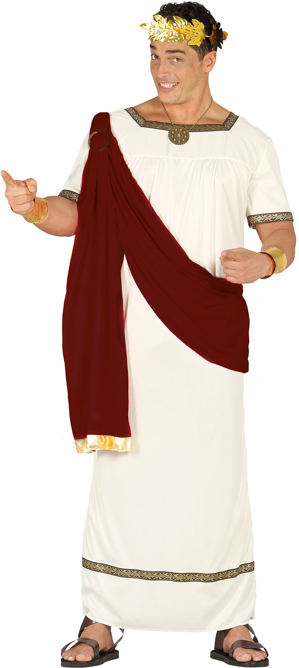 GP80894 – Römer Gladiator Tunika Kostüm – Größe: 48 - 50 (M) – Farbe: Grau