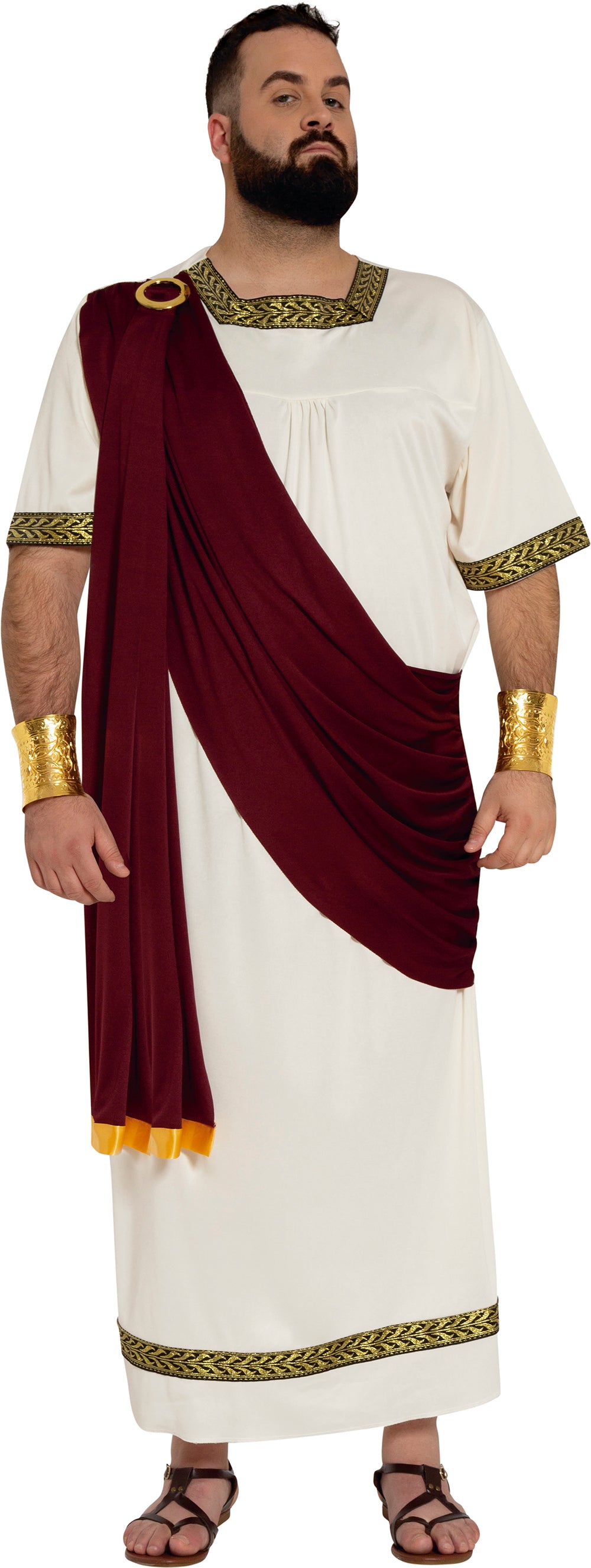 GP80894 – Römer Gladiator Tunika Kostüm – Größe: 54 - 56 (XL) – Farbe: Grau