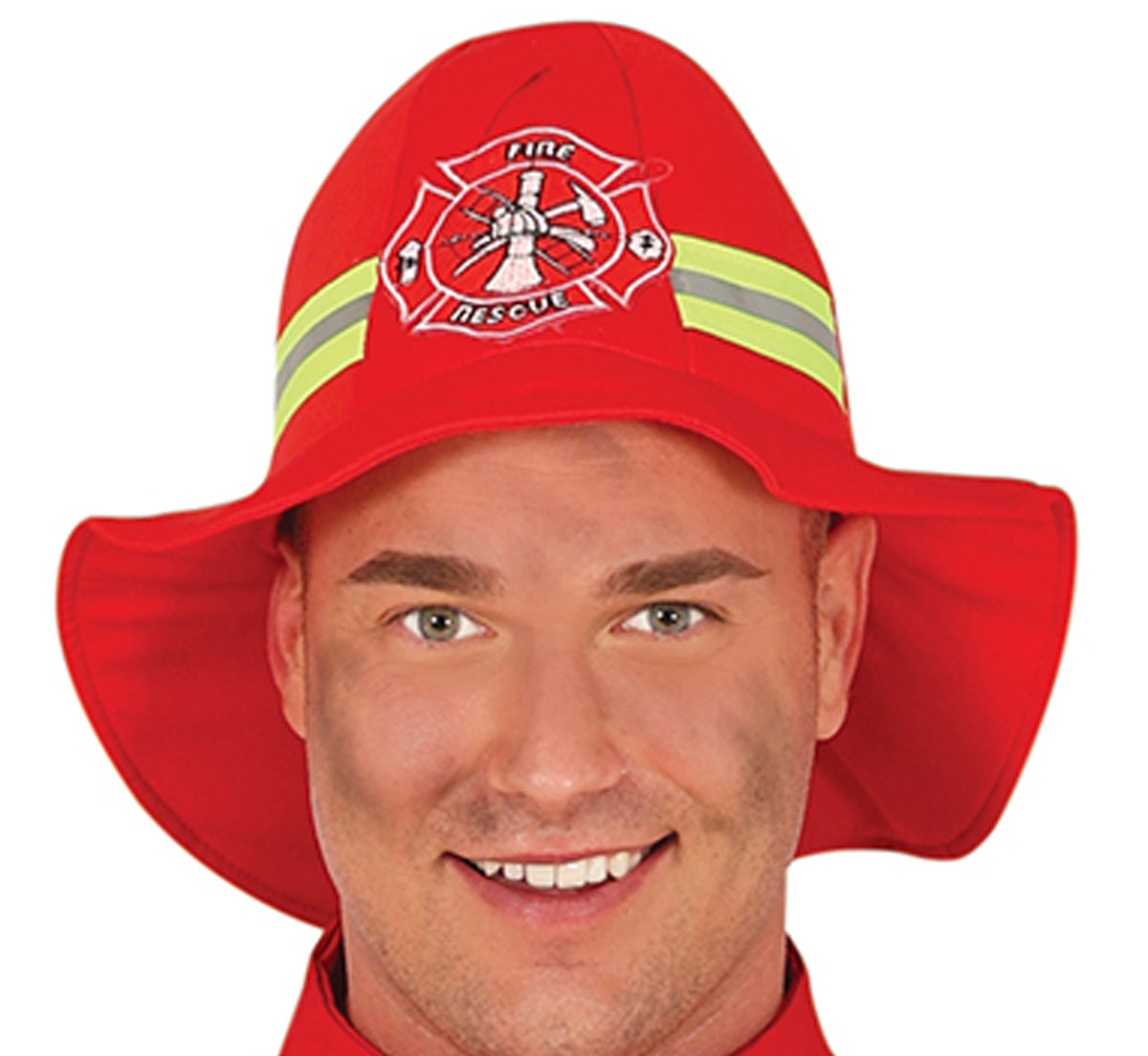GP84323 – Feuerwehrheld Karneval Kostüm – Größe: 48 - 50 (M) – Farbe: Rot