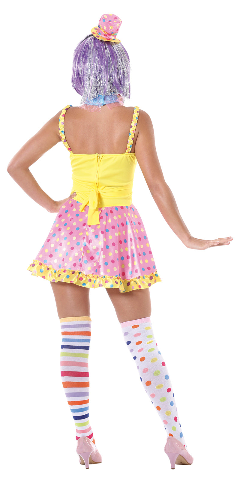 GP84324 – Clown Fasching Kostüm Karneval Buntes – Größe: 36 - 38 (S) – Farbe: Mehrfarbig