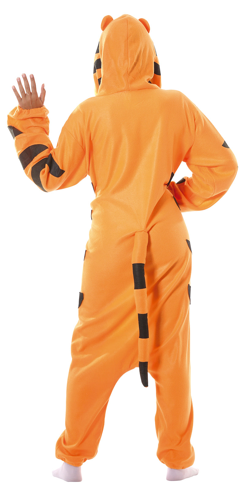 GP84346 – Tierkigurumi Tiger Kapuze Overall – Größe: 38 - 40 (M) – Farbe: Orange