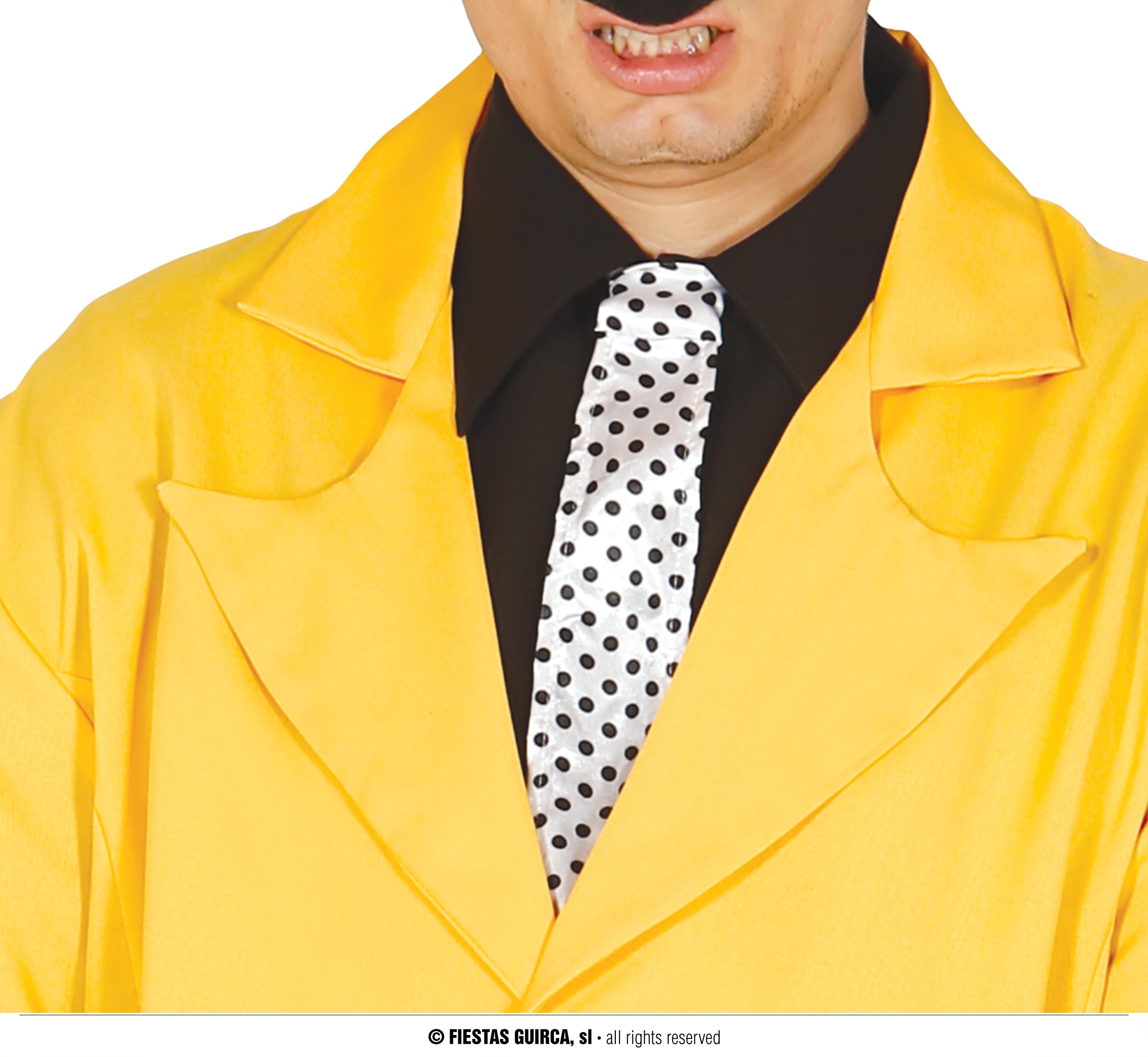 GP84922 – 20s Gangster Retro Outfit Karneval – Größe: 48 - 50 (M) – Farbe: Gelb