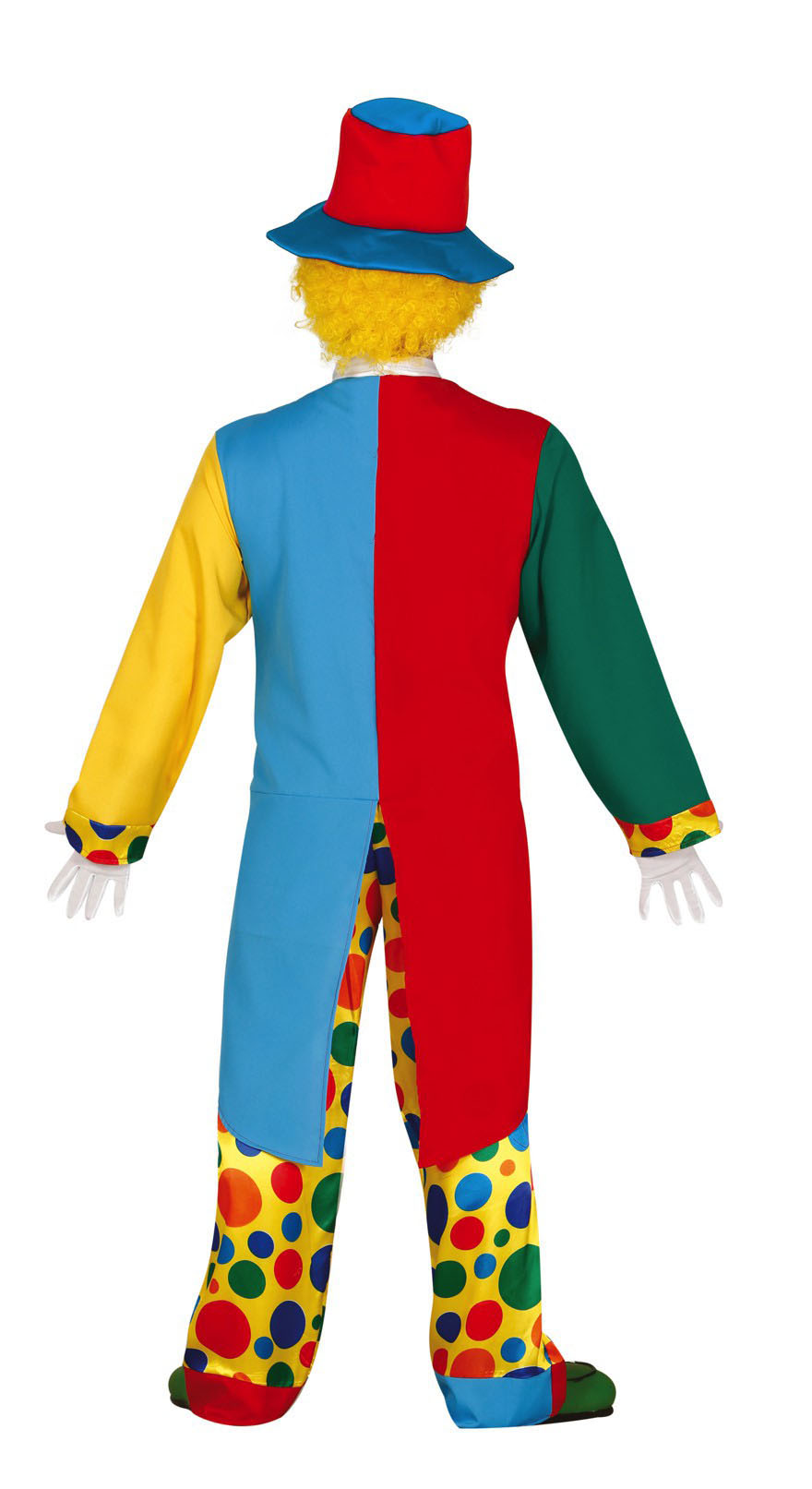 GP84368 – Clown Karneval Outfit Bunter Mantel – Größe: 48 - 50 (M) – Farbe: Mehrfarbig