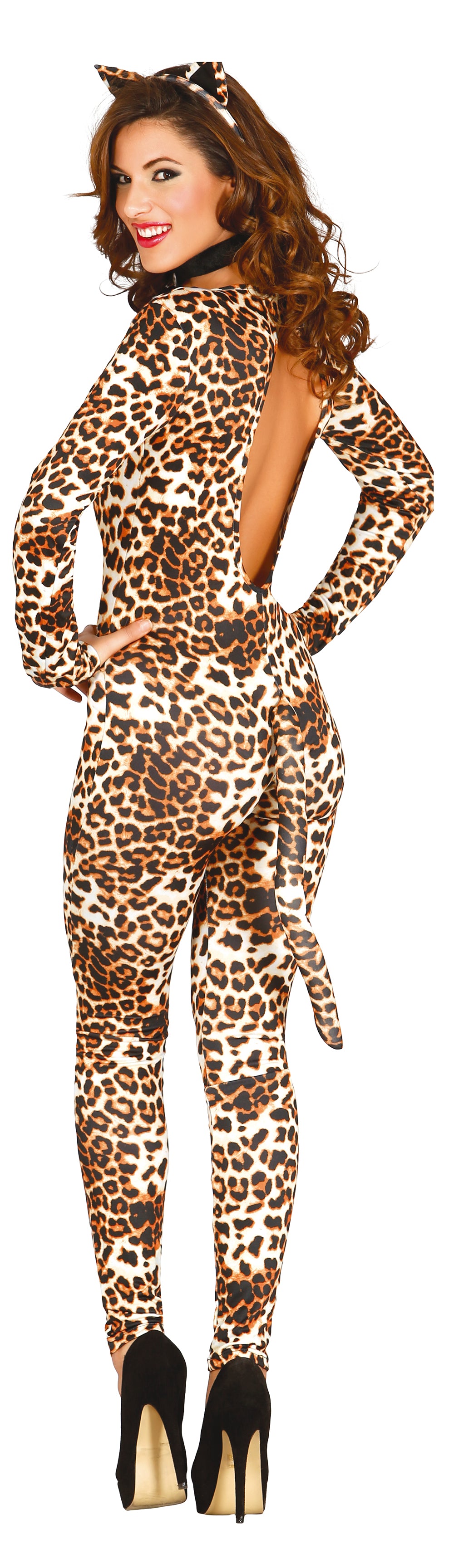 GP84935 – Tierische Grazie Leopard Wildkatze – Größe: 38 - 40 (M) – Farbe: Braun