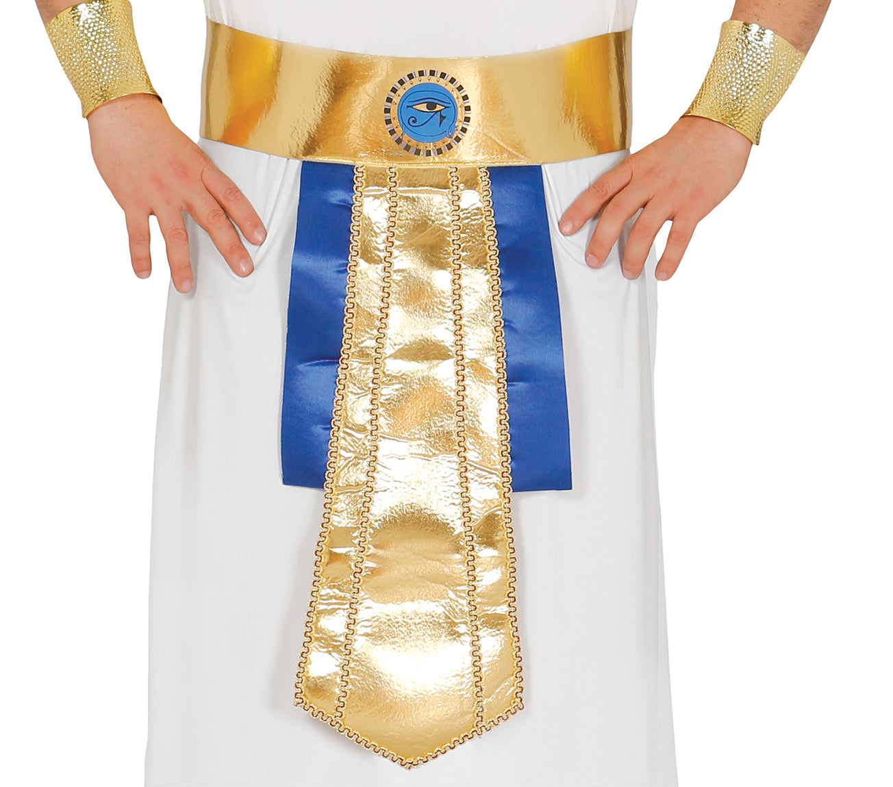 GP84940 – Pharao Kostüm Königsgewand Ägypten – Größe: 48 - 50 (M) – Farbe: Weiß