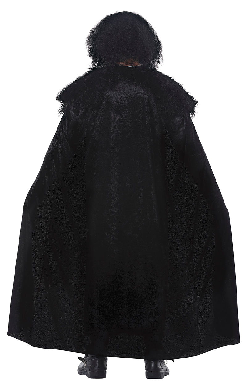 GP84527 – Ritterliches Kostüm Set Mit Umhang – Größe: 48 - 50 (M) – Farbe: Schwarz