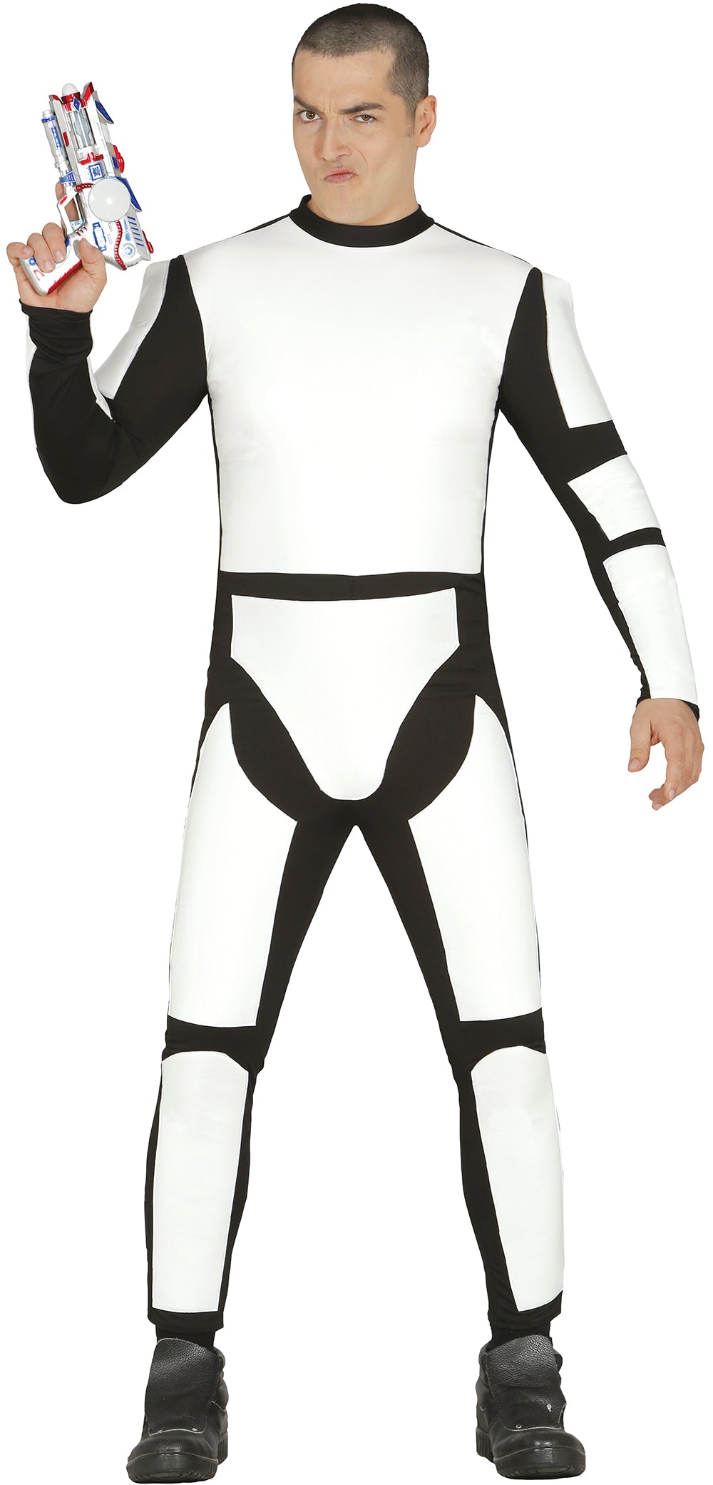 GP84529 – Superheld Abenteuerfigur Karneval Kostüm – Größe: 48 - 50 (M) – Farbe: Weiß