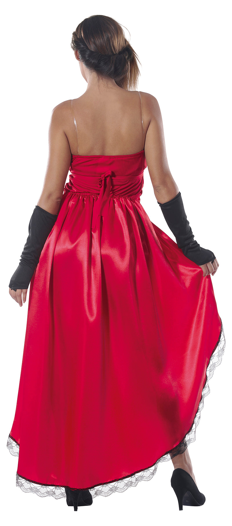 GP84564 – Cowboys Karnevalskleid Burlesque Stil – Größe: 36 - 38 (S) – Farbe: Rot