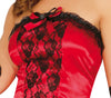 GP84564 – Cowboys Karnevalskleid Burlesque Stil – Größe: 36 - 38 (S) – Farbe: Rot