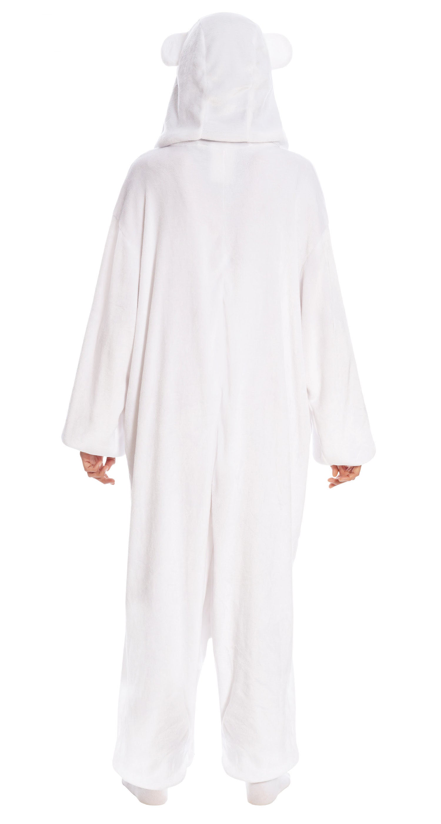 GP84585 – Tier Kigurumi Kostüm Polar Karneval – Größe: 38 - 40 (M) – Farbe: Weiß
