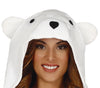 GP84585 – Tier Kigurumi Kostüm Polar Karneval – Größe: 38 - 40 (M) – Farbe: Weiß