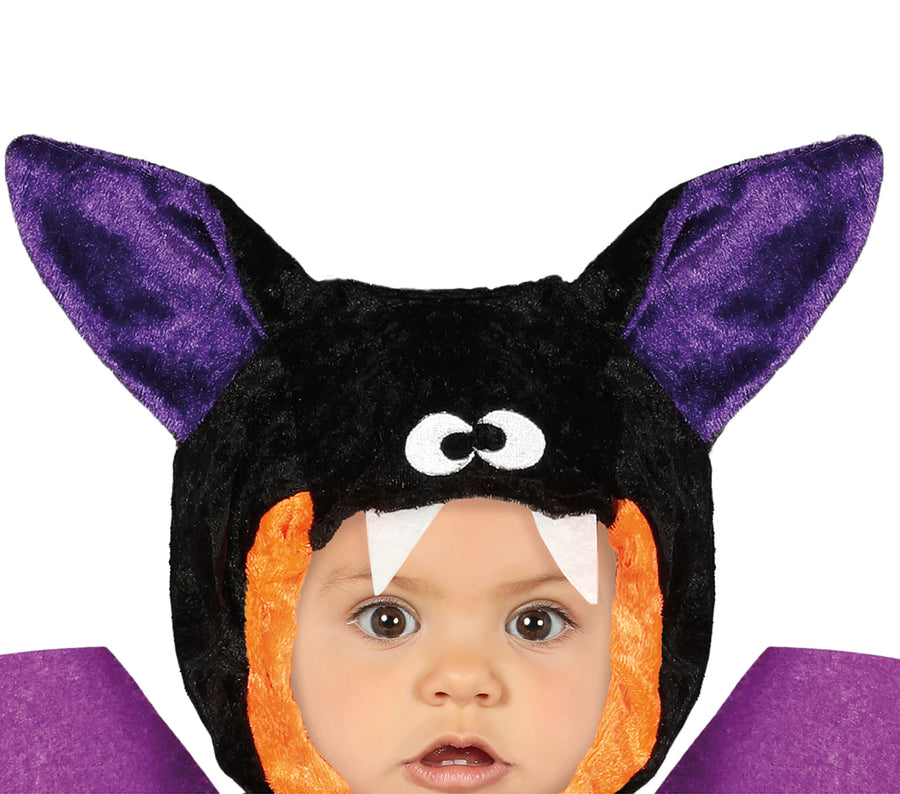 GP85535 – Fledermaus Tier Halloween Baby Overall – Größe: 74/80, 86/92 – Farbe: Schwarz, Ansicht 2
