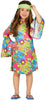 GP85606 – Hippie Flower Power 60s Karnevalskostüm – Größe: 98/104 – Farbe: Grün