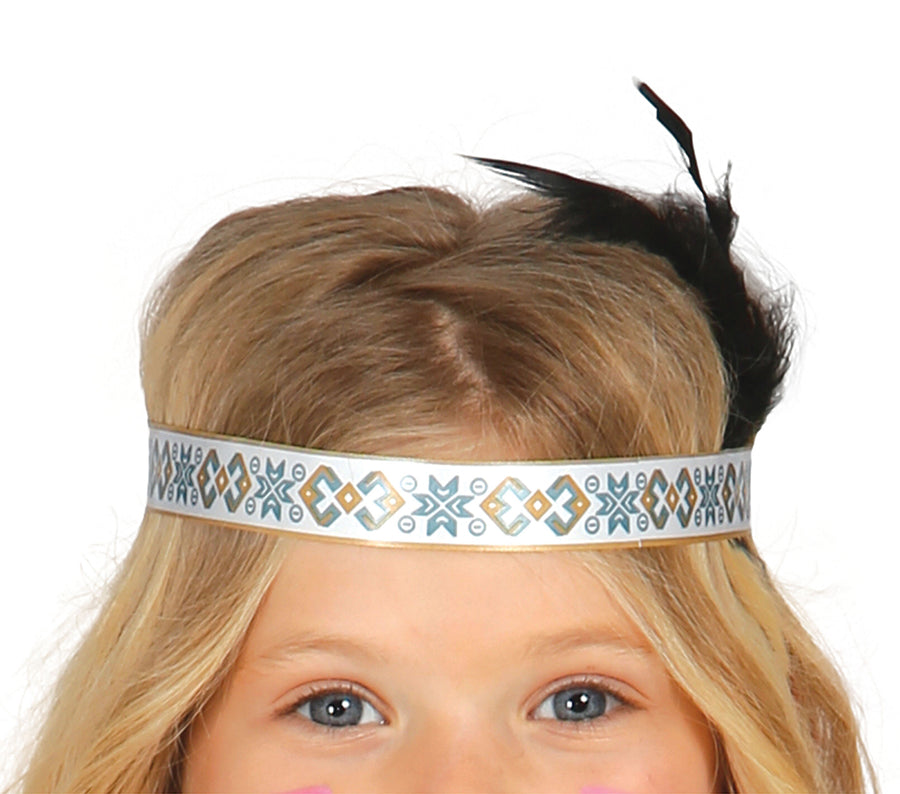 GP85675 – Indische Karnevalsfreude Kinder Kopfschmuck – Größe: 98/104 – Farbe: Braun, Ansicht 2