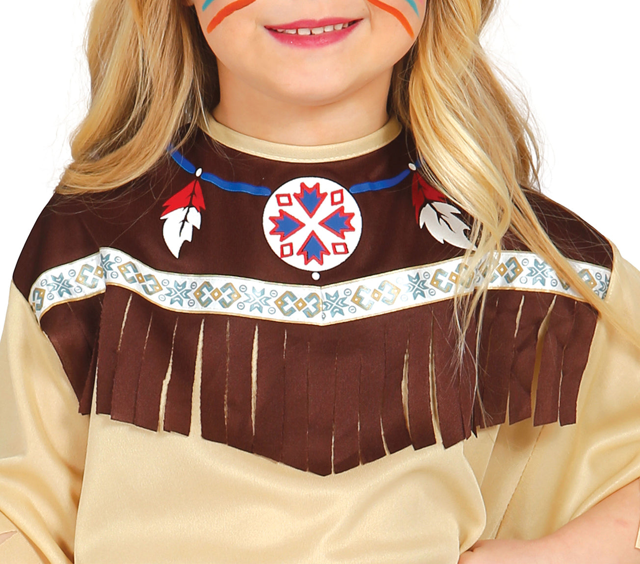 GP85675 – Indische Karnevalsfreude Kinder Kopfschmuck – Größe: 128/134 – Farbe: Braun