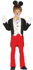 GP85693 – Maus Kostüm Karneval Kinder Mantel – Größe: 140/146, 98/104 – Farbe: Schwarz