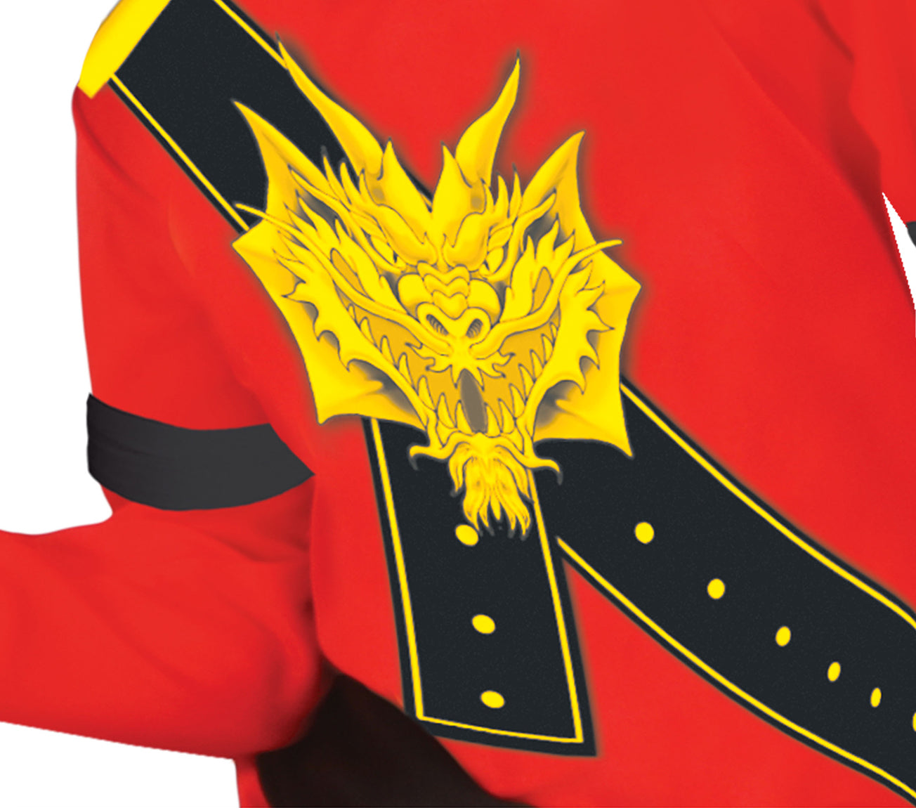 GP85708 – Ninja Krieger Karneval Anzug Kampfkunst – Größe: 140/146 – Farbe: Rot