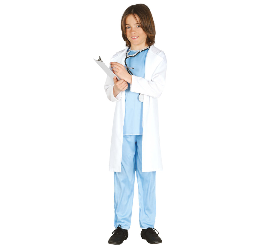 GP85726 – Arztkittel Kostüm Kinder Karneval – Größe: 98/104 – Farbe: Weiß, Ansicht 2