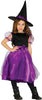GP85771 – Hexe Zauberhaftes Kleid Hut – Größe: 98/104, 110/116, 128/134, 140/146 – Farbe: Schwarz