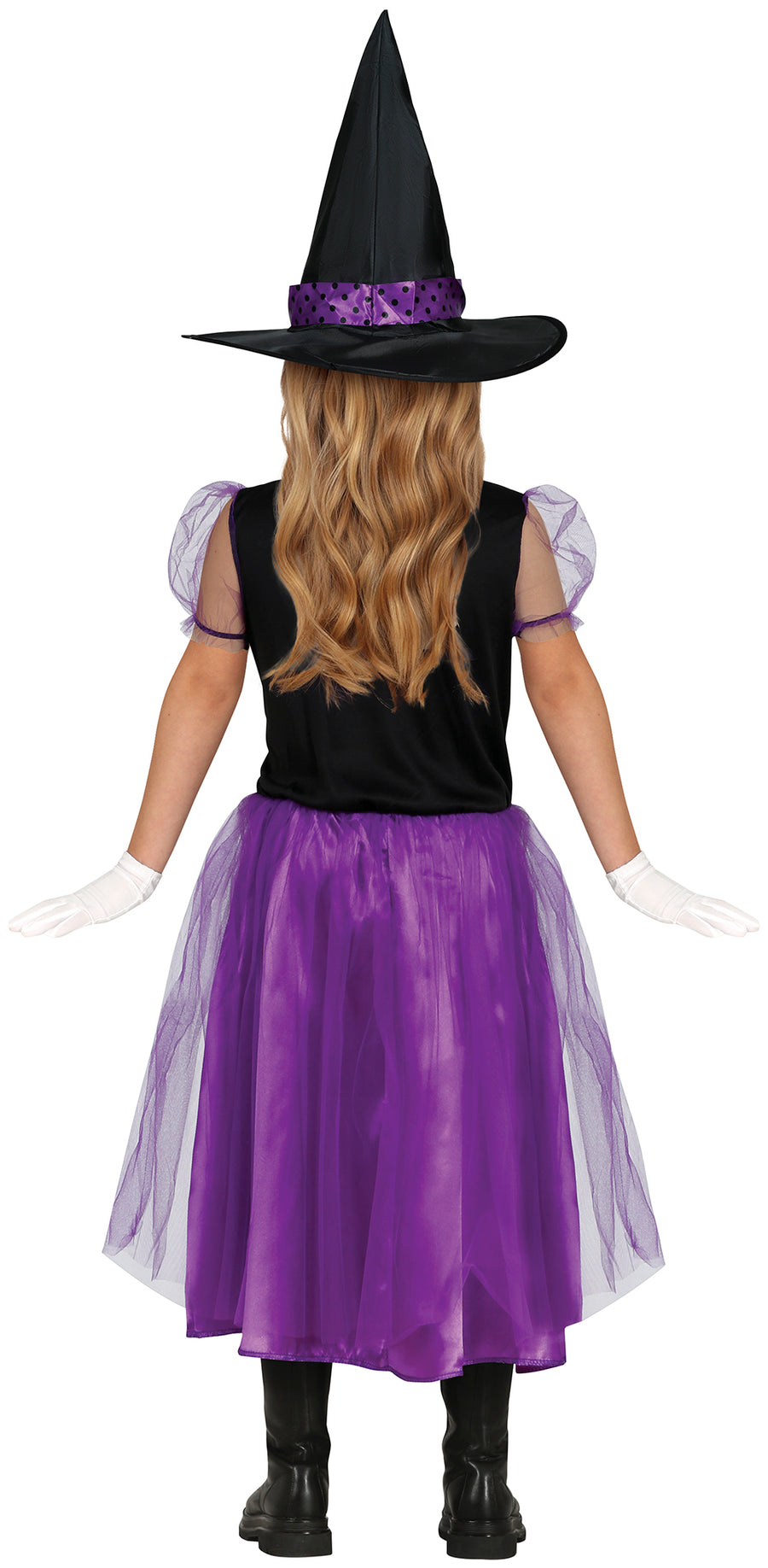 GP85771 – Hexe Zauberhaftes Kleid Hut – Größe: 98/104, 110/116, 128/134, 140/146 – Farbe: Schwarz, Ansicht 2