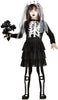 GP85798 – Skelett Braut Kinder Halloween Grusel Kostüm – Größe: 110/116 – Farbe: Schwarz