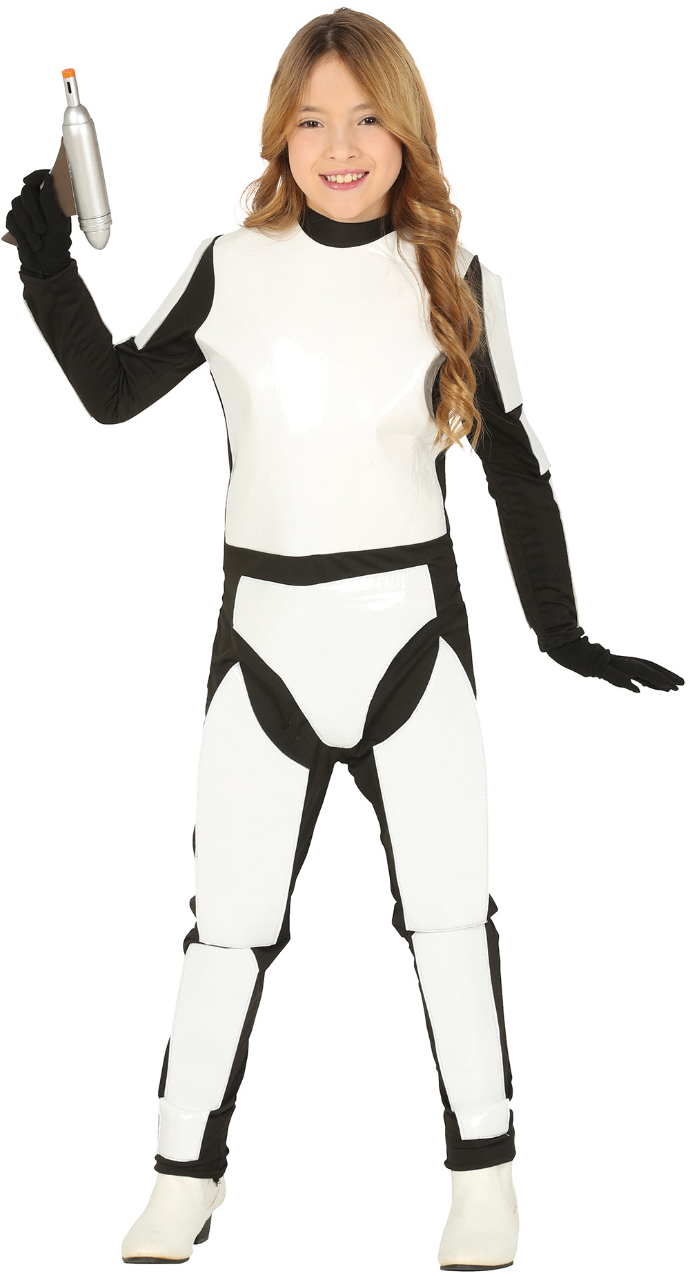 GP85879 – Superheld Kosmische Kriegerin Jumpsuit – Größe: 110/116 – Farbe: Weiß