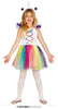 GP85958 – Einhorn Märchenkostüm Kinder Regenbogen – Größe: 110/116 – Farbe: Weiß