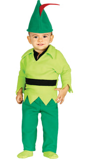 Bogenschützen Kostüm für Babys grün mit Hut, Bild 7