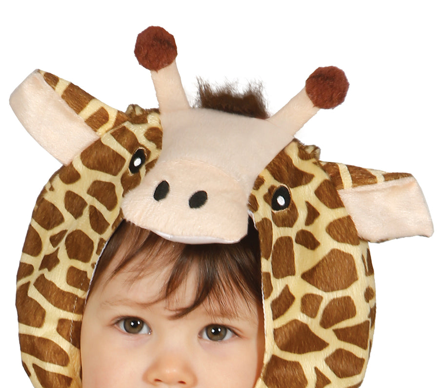 GP85991 – Giraffen Karneval Tierkostüm Jumpsuit – Größe: 74/80 – Farbe: Braun, Ansicht 2