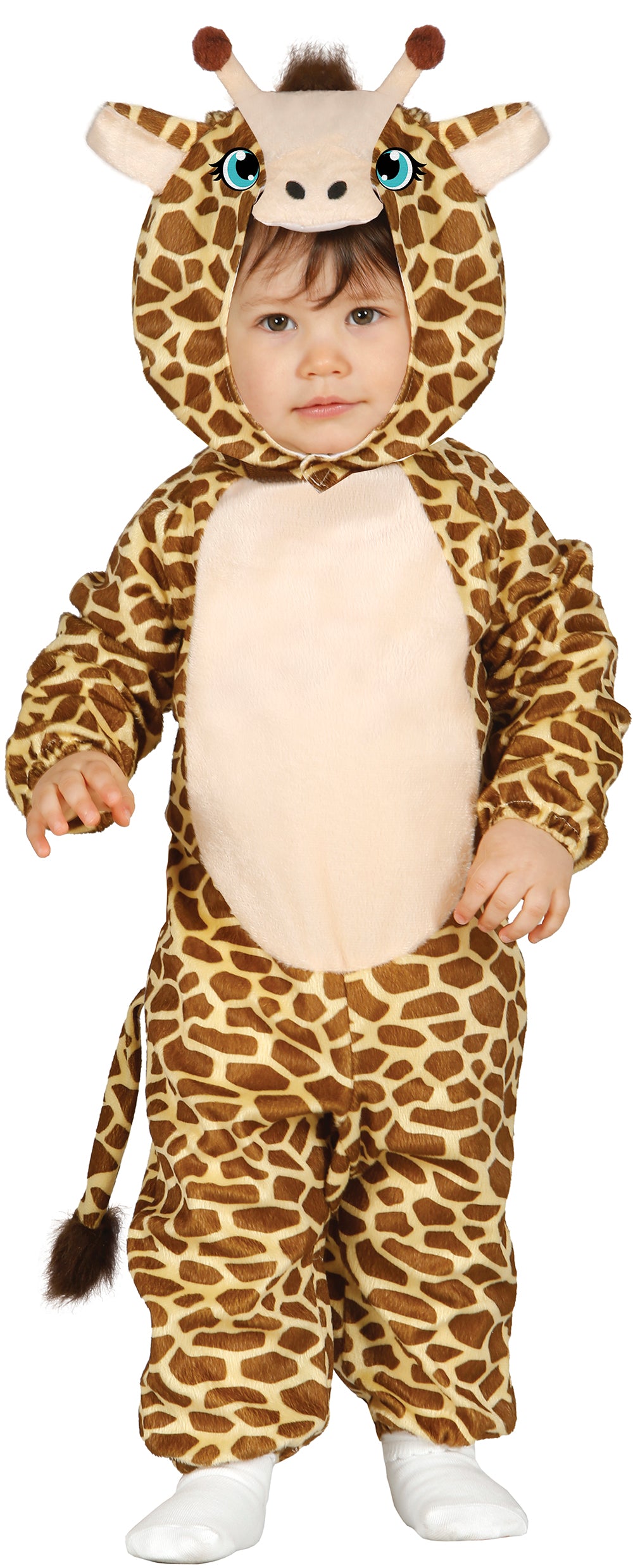 GP85991 – Giraffen Karneval Tierkostüm Jumpsuit – Größe: 86/92 – Farbe: Braun
