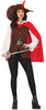 GP86008 – Musketier Abenteuer Umhang Kostüm Rot – Größe: 36 - 38 (S), 38 - 40 (M), 42 - 44 (L) – Farbe: Braun