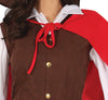 GP86008 – Musketier Abenteuer Umhang Kostüm Rot – Größe: 36 - 38 (S), 38 - 40 (M), 42 - 44 (L) – Farbe: Braun