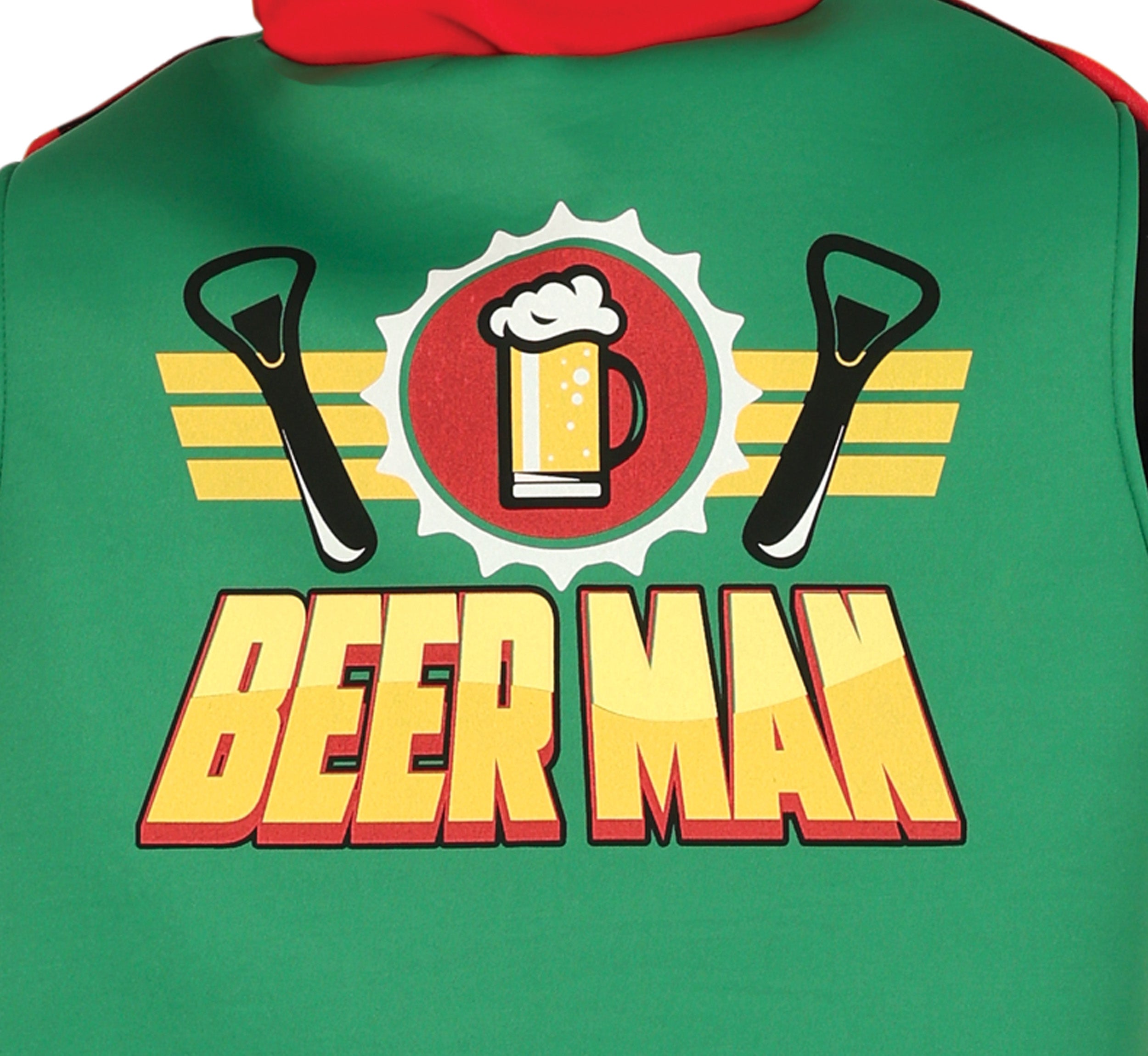 GP86011 – Bier Held Flasche Party Kostüm – Größe: 52 - 54 (L) – Farbe: Grün