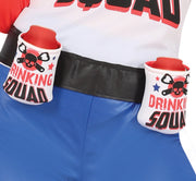Comic Antiheldin Kostüm für Damen mit Shorts, Bild 4