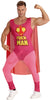 GP86024 – Superhelden Kostüm Spaß Outfit – Größe: 48 - 50 (M), 52 - 54 (L) – Farbe: Pink