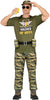 GP86026 – Militär Bier Held Outfit Junggesellenabschied – Größe: 48 - 50 (M), 52 - 54 (L) – Farbe: Grün