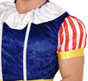 GP86046 – Prinzessin Spaßkostüm JGA Fasching – Größe: 48 - 50 (M), 52 - 54 (L) – Farbe: Blau