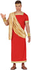 GP86049 – Römer Kaiser Toga Tunica Rot Karneval – Größe: 48 - 50 (M), 52 - 54 (L) – Farbe: Rot