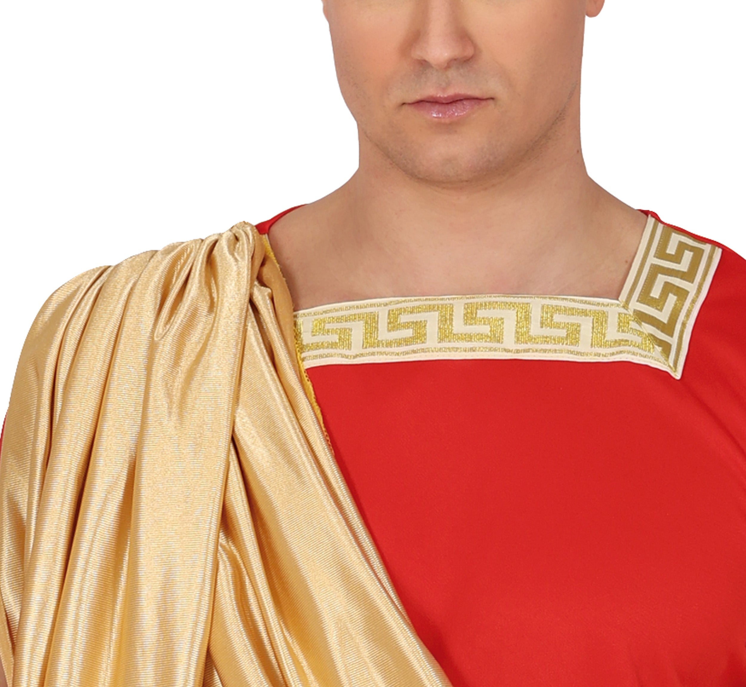 GP86049 – Römer Kaiser Toga Tunica Rot Karneval – Größe: 48 - 50 (M), 52 - 54 (L) – Farbe: Rot
