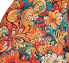GP86057 – Hippie 70s Blumenmuster Stirnband Kleid – Größe: 36 - 38 (S), 38 - 40 (M), 42 - 44 (L) – Farbe: Mehrfarbig