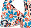 GP86071 – Hippie 70s Blumen Swingkleid Stirnband – Größe: 36 - 38 (S), 38 - 40 (M), 42 - 44 (L) – Farbe: Mehrfarbig