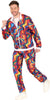 GP86084 – Psychedelic 80s 90s Trainingsanzug – Größe: 48 - 50 (M), 52 - 54 (L) – Farbe: Mehrfarbig